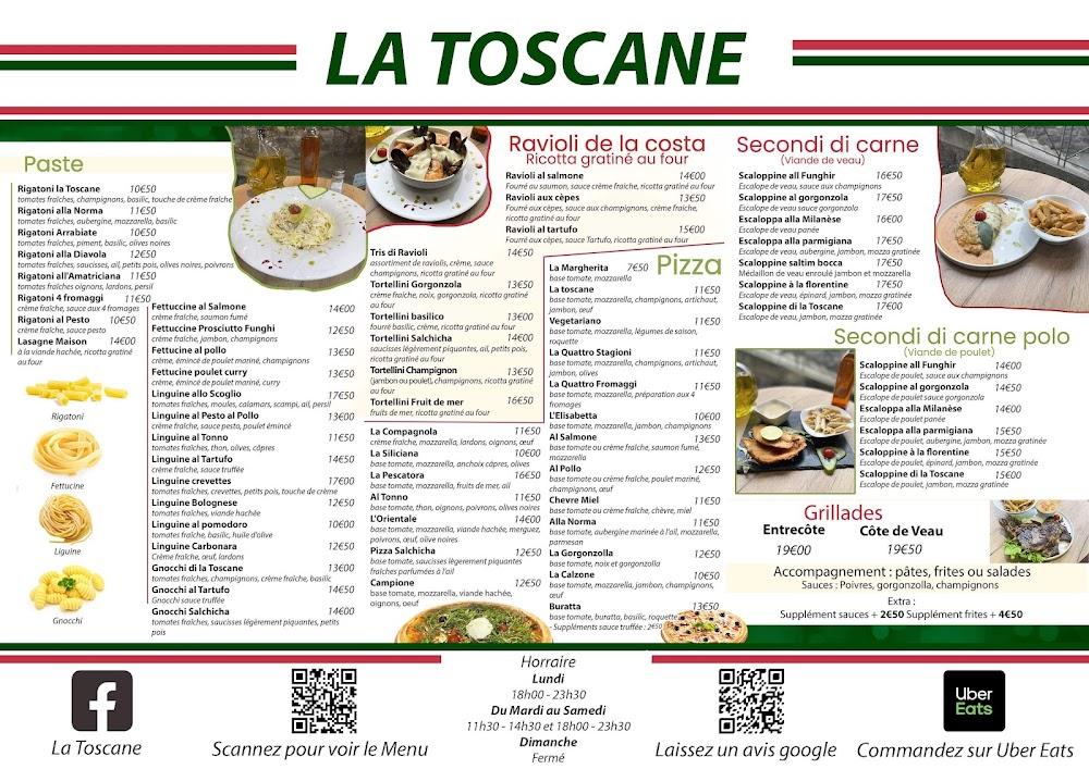 LA TOSCANE - Menu Image 1